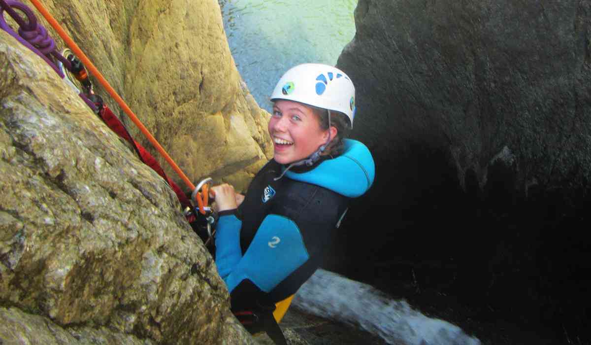 Canyoning Anelles Ceret France Slide 1