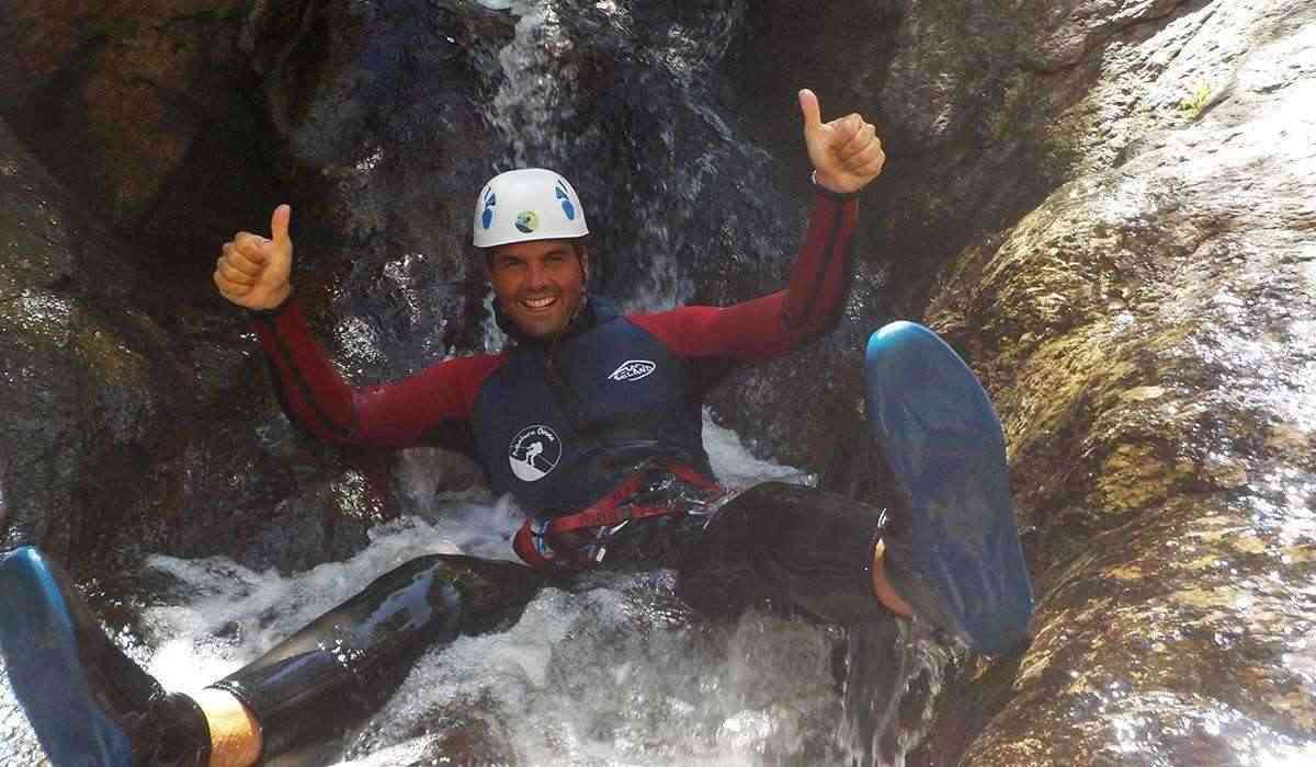 Canyoning Anelles Ceret France Slide 2