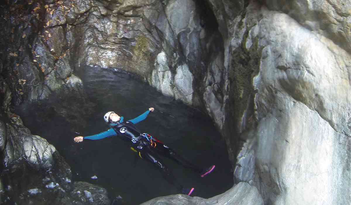 Canyoning France Cascades Hot Thermal Waters  Slide 3