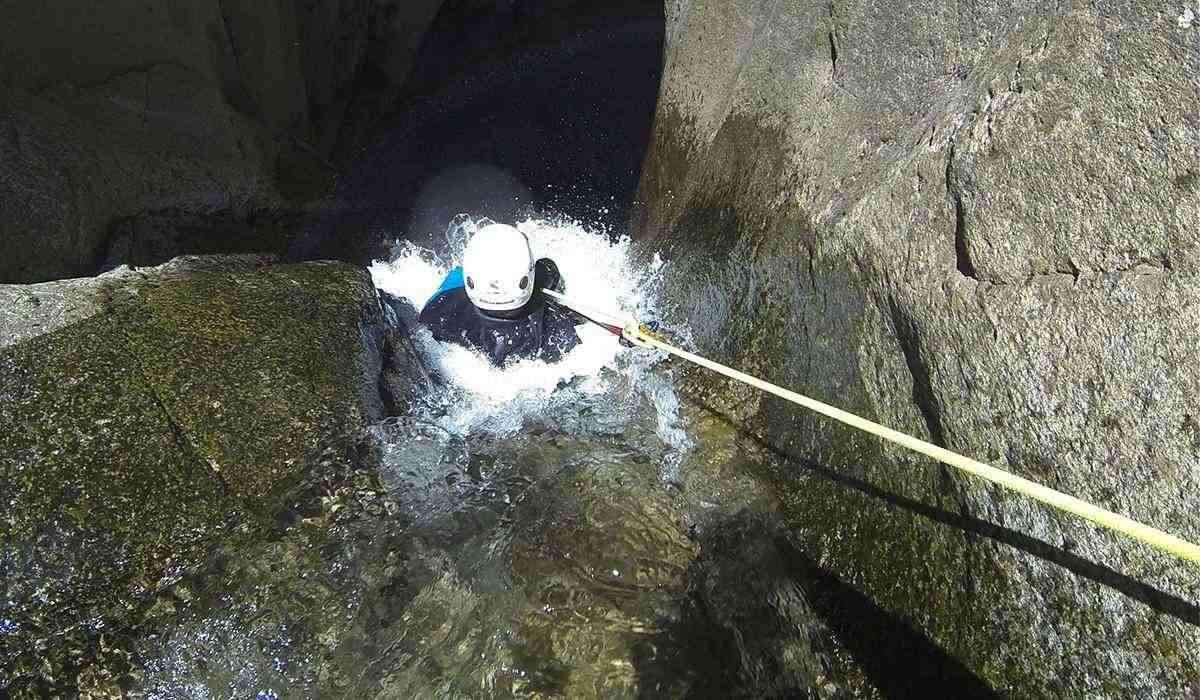 Canyoning Nuria Girona Catalonia Slide 3