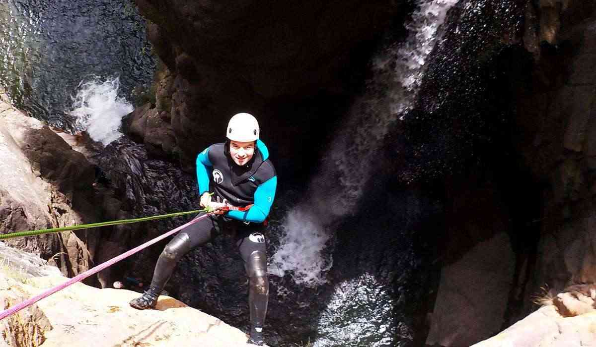 Canyoning Nuria Inferior Girona Catalonia Slide 2