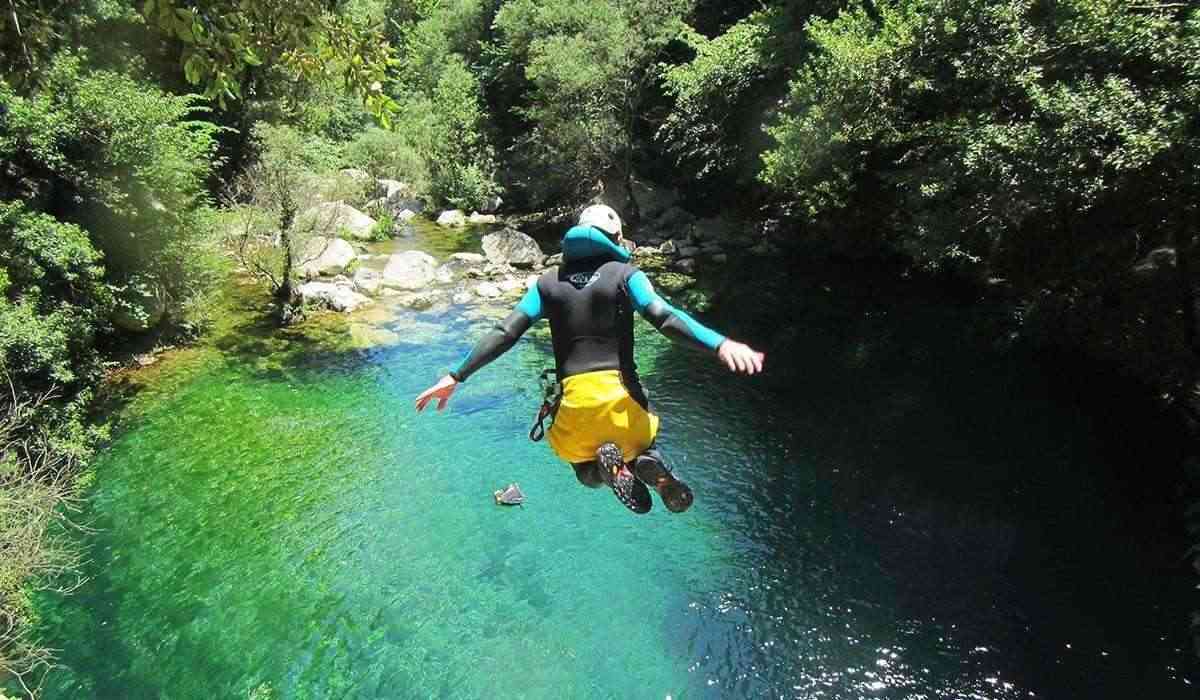 Canyoning Sant Aniol Girona Garrotxa Catalonia Slide 2