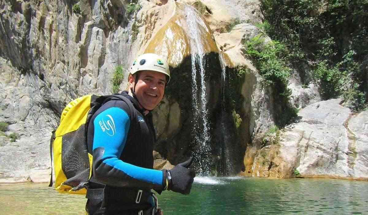 Canyoning Sant Aniol Girona Garrotxa Catalonia Slide 3