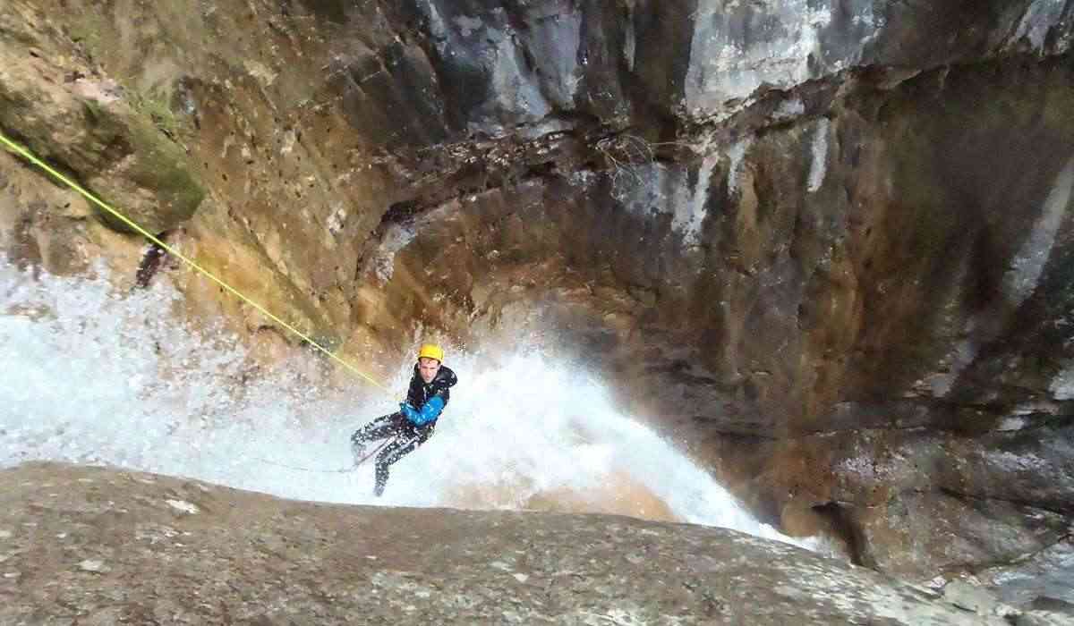 Canyoning Torrent Corba Girona Catalonia Slide 3