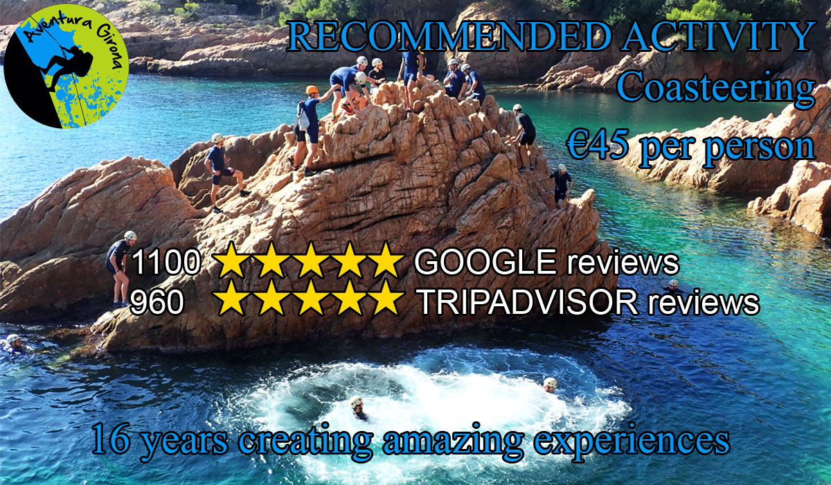 Promotional image for coasteering by Adventure Girona